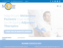 Tablet Screenshot of melanomanetwork.ca